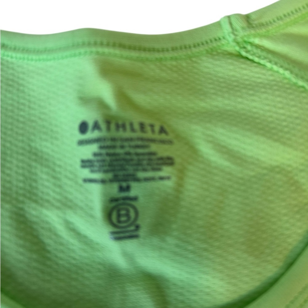 Athleta Womens Green Long Sleeve Speedlight Workout Top M NWT - Picture 5 of 7
